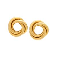 Gregg Ruth, Yellow Gold Knot Earrings