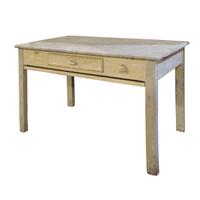 A Wood and Marble Baker's Table 51.5" W x 27.5" D x 31.5" H — France, Circa 1900