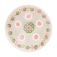 A Saint Louis Spaced Concentric Millefiori Glass Paperweight