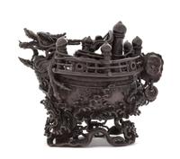 A Japanese Bronze Figural Form Censer, Koro Height 5 1/2 inches. — MEIJI PERIOD (1868-1912)