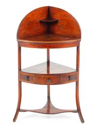A George II Mahogany Corner Wash Stand