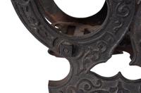 A Cast Iron Lyre Form Music Stand