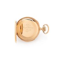 14K PINK GOLD MINUTE REPEATER OPEN FACE POCKET WATCH