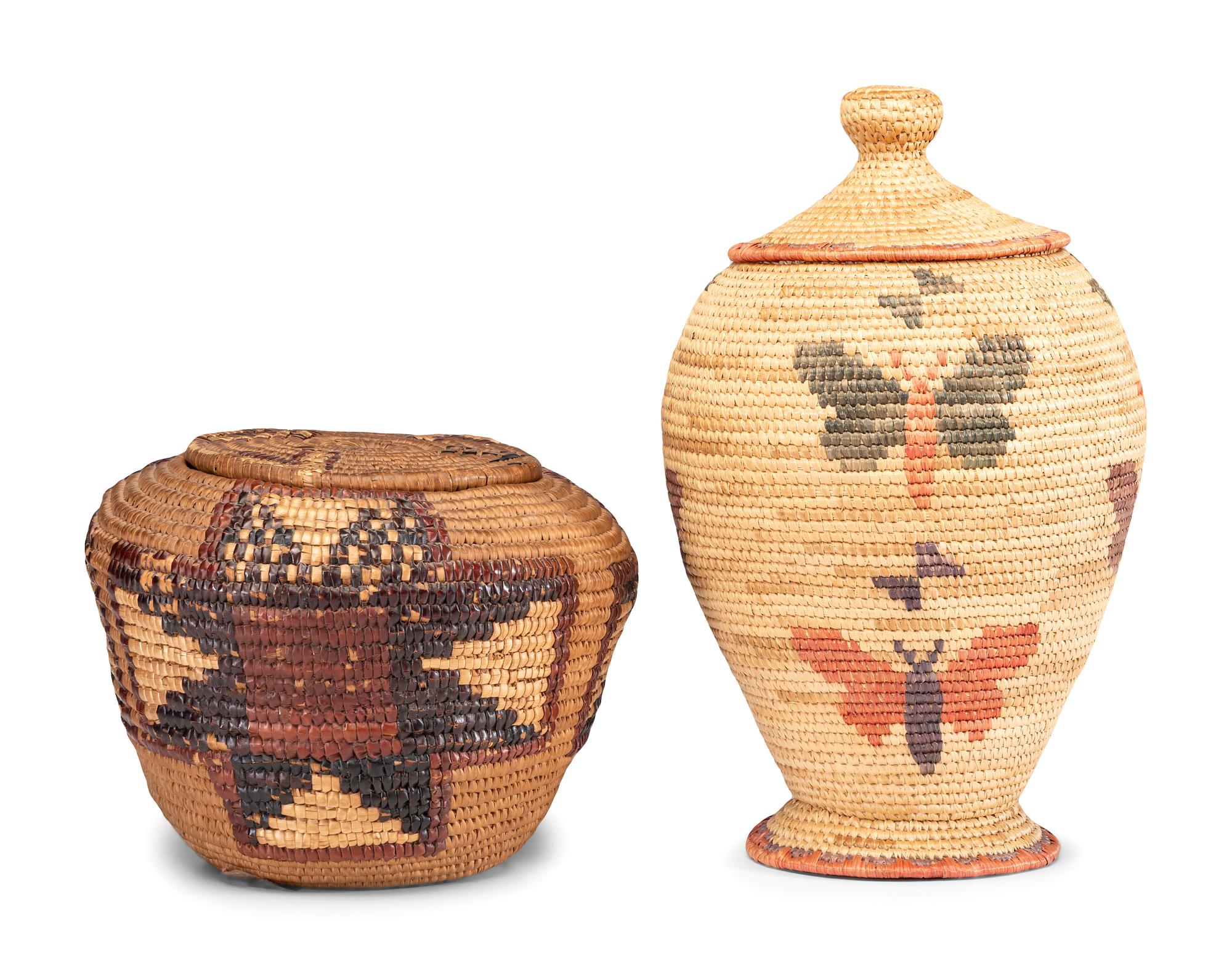 Alaskan and Salish Imbricated Baskets