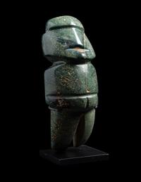 A Mezcala Serpentine Standing Figure