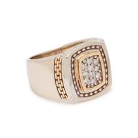 BICOLOR GOLD AND DIAMOND RING