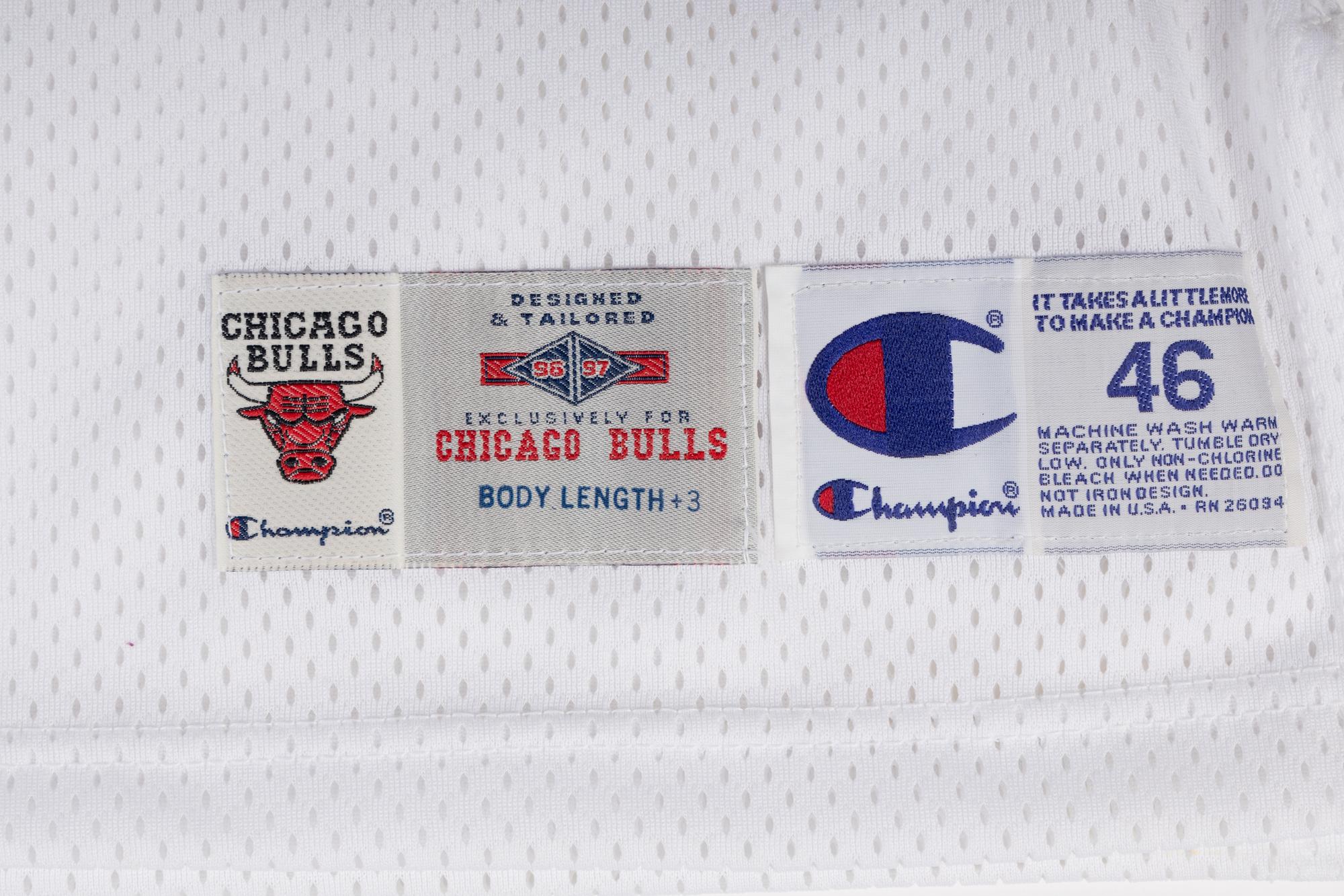 A 1996-97 Michael Jordan Chicago Bulls Game Issued Home Jersey