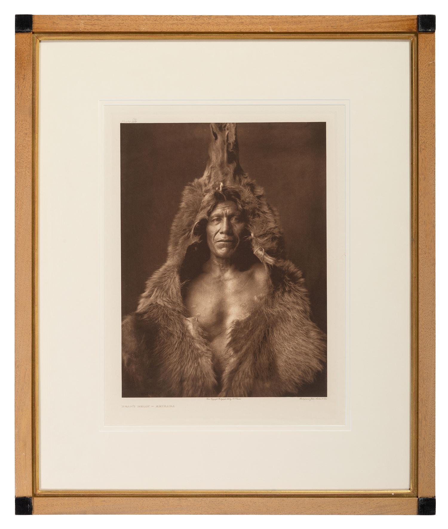 CURTIS, Edward (1868-1952), photographer. Bear's Belly - Arikara . Portfolio photogravure.