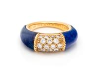 VAN CLEEF & ARPELS, DIAMOND AND LAPIS LAZULI 'PHILIPPINE' RING