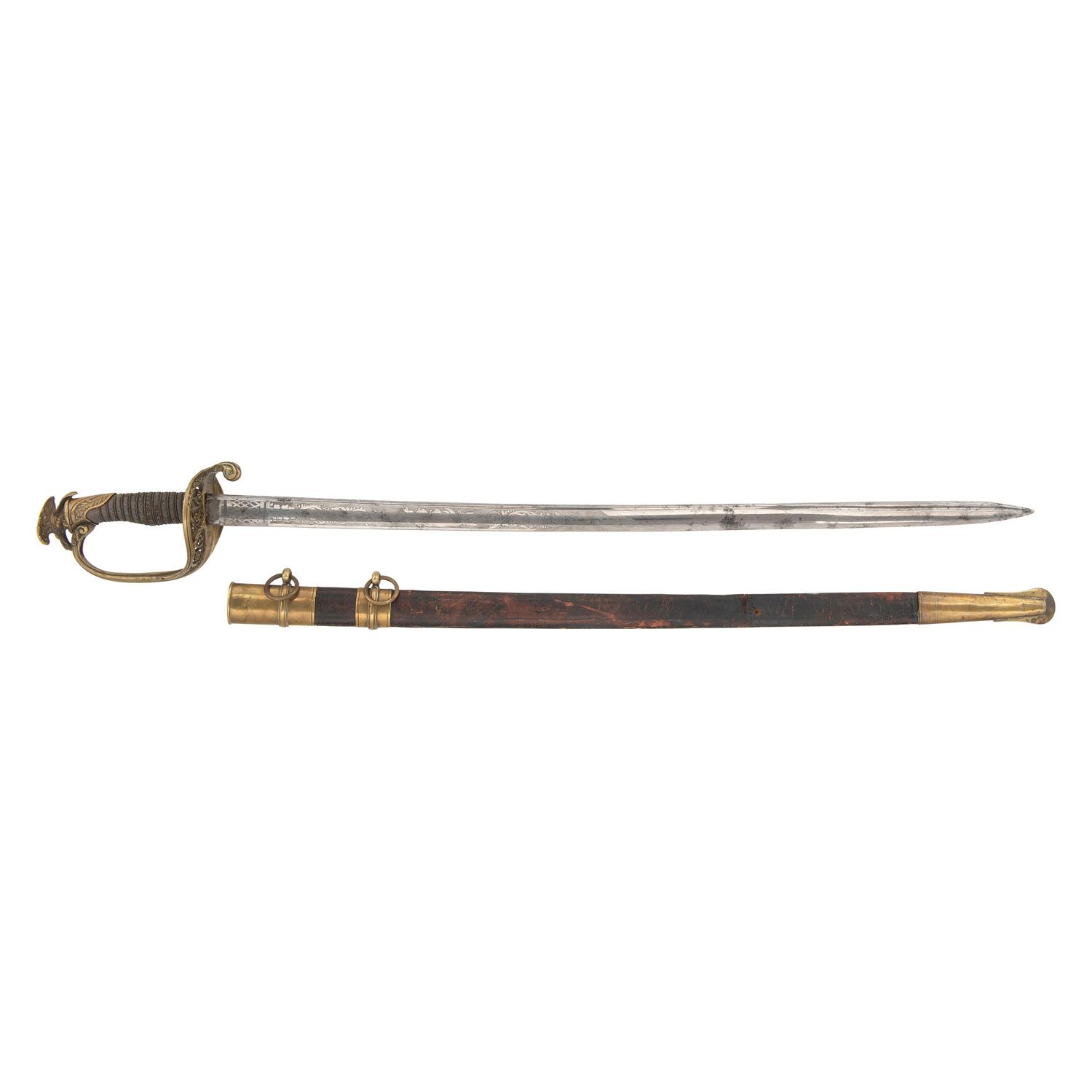 Eagle Pommel Non-Regulation Imported US Model 1850 Foot Officers Sword