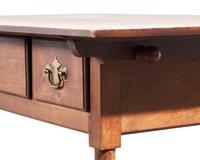 A Queen Anne Walnut Three-Drawer Work Table