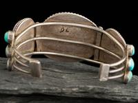 Navajo Silver and Turquoise Cuff Bracelet