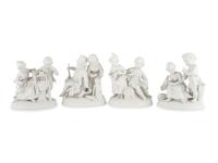Six Porcelain Figural Groups