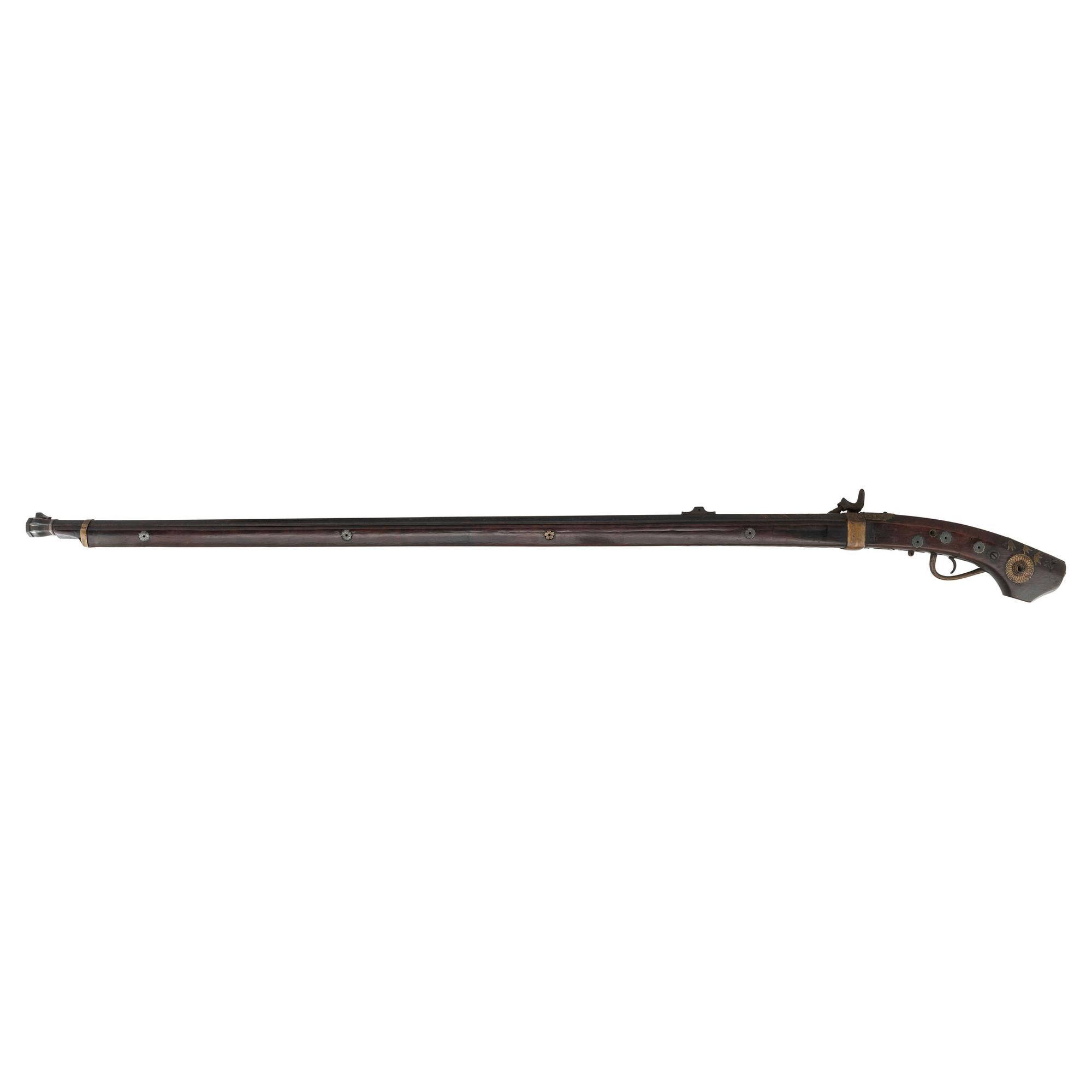 Edo-Period Japanese Tanegashima with Tokugawa Mon