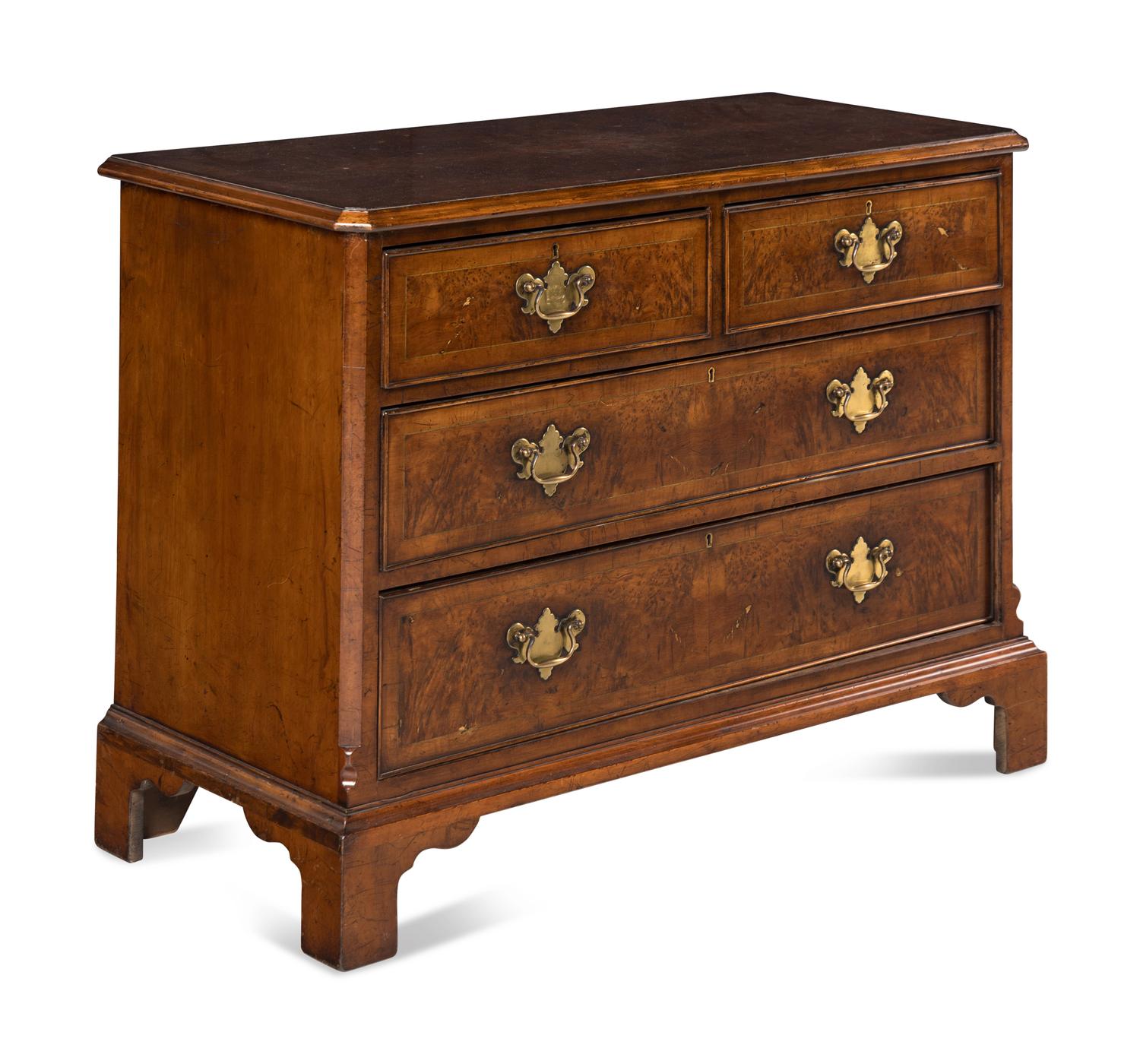 A George III Walnut Chest of Drawers