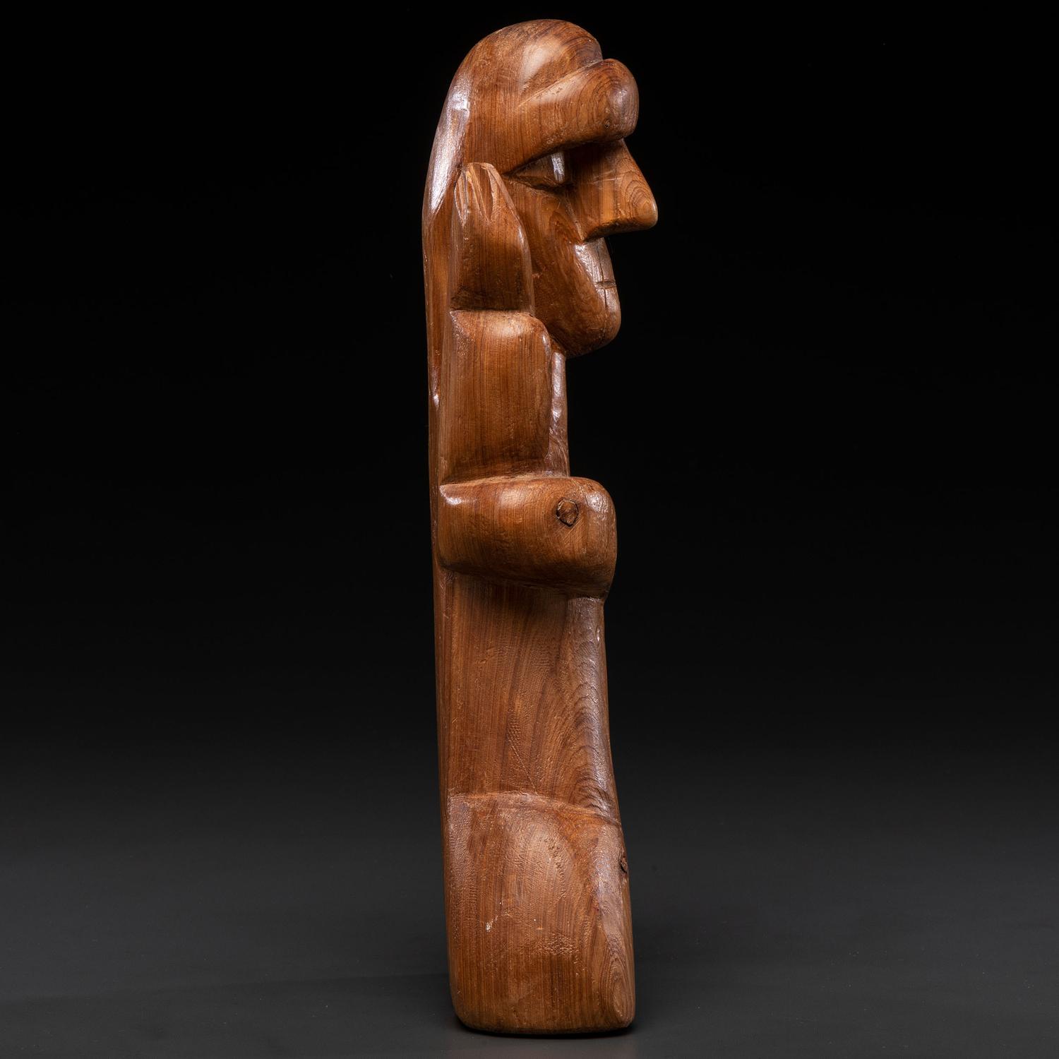 Patrocino Barela (New Mexican, ca 1900-1964) Carved Bulto
