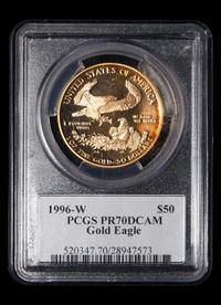 A 1996 Gold Eagle $50 Proof (PCGS PF70 DCAM)