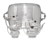 An American Silver Five-Piece Tea and Coffee Service
