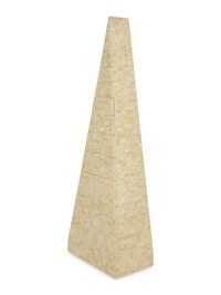 A Contemporary Tesselated Obelisk-Form Tall Chest of Drawers