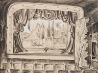 Curtain and Wings, Opera House, Telluride, CO , 1962