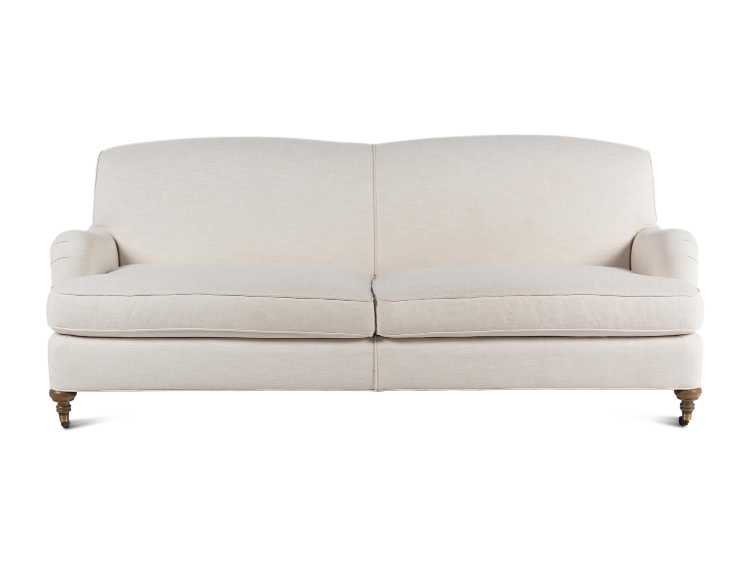 An Off-White Linen Upholstered "Bridgewater" Sofa