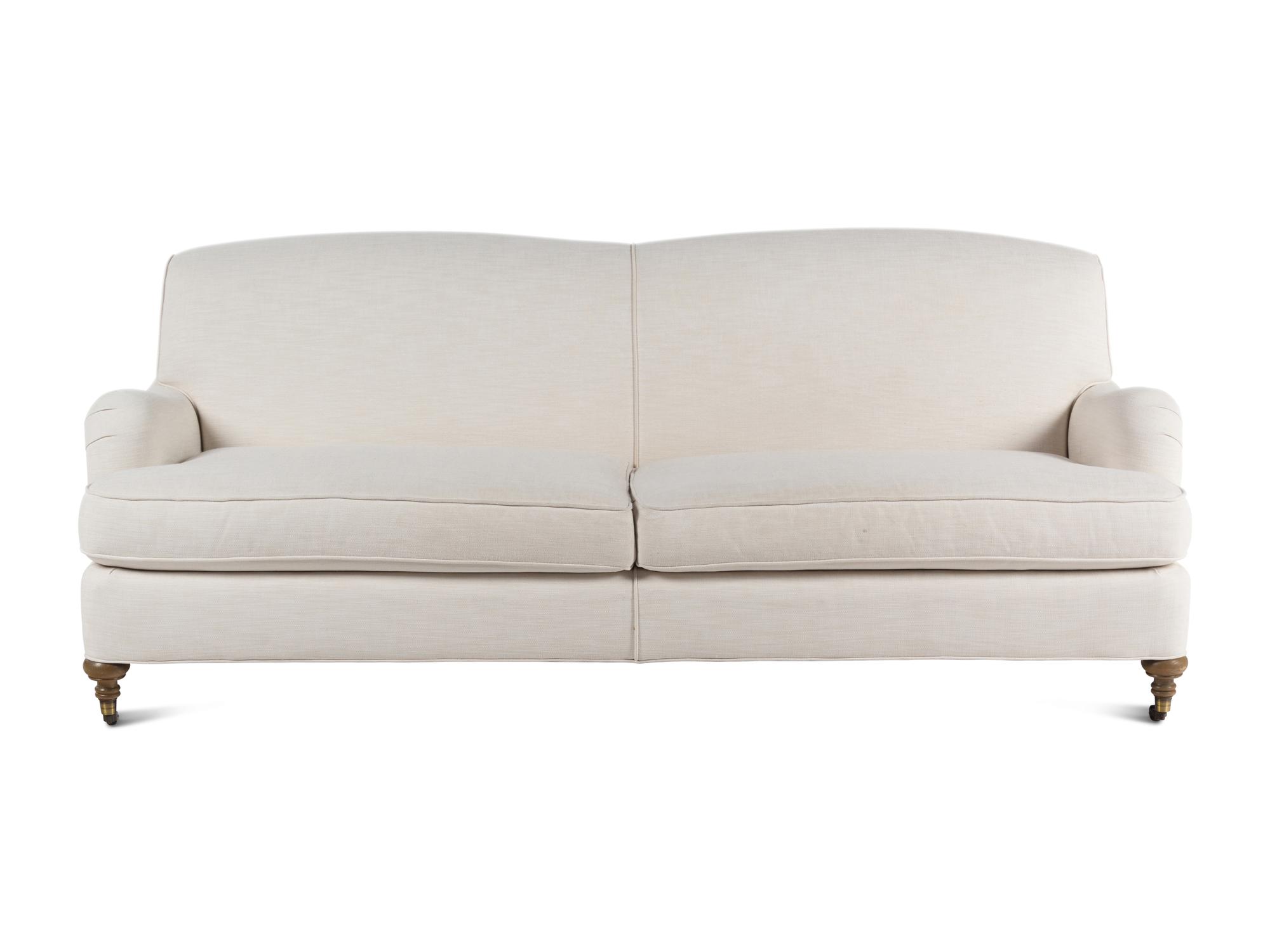An Off-White Linen Upholstered "Bridgewater" Sofa