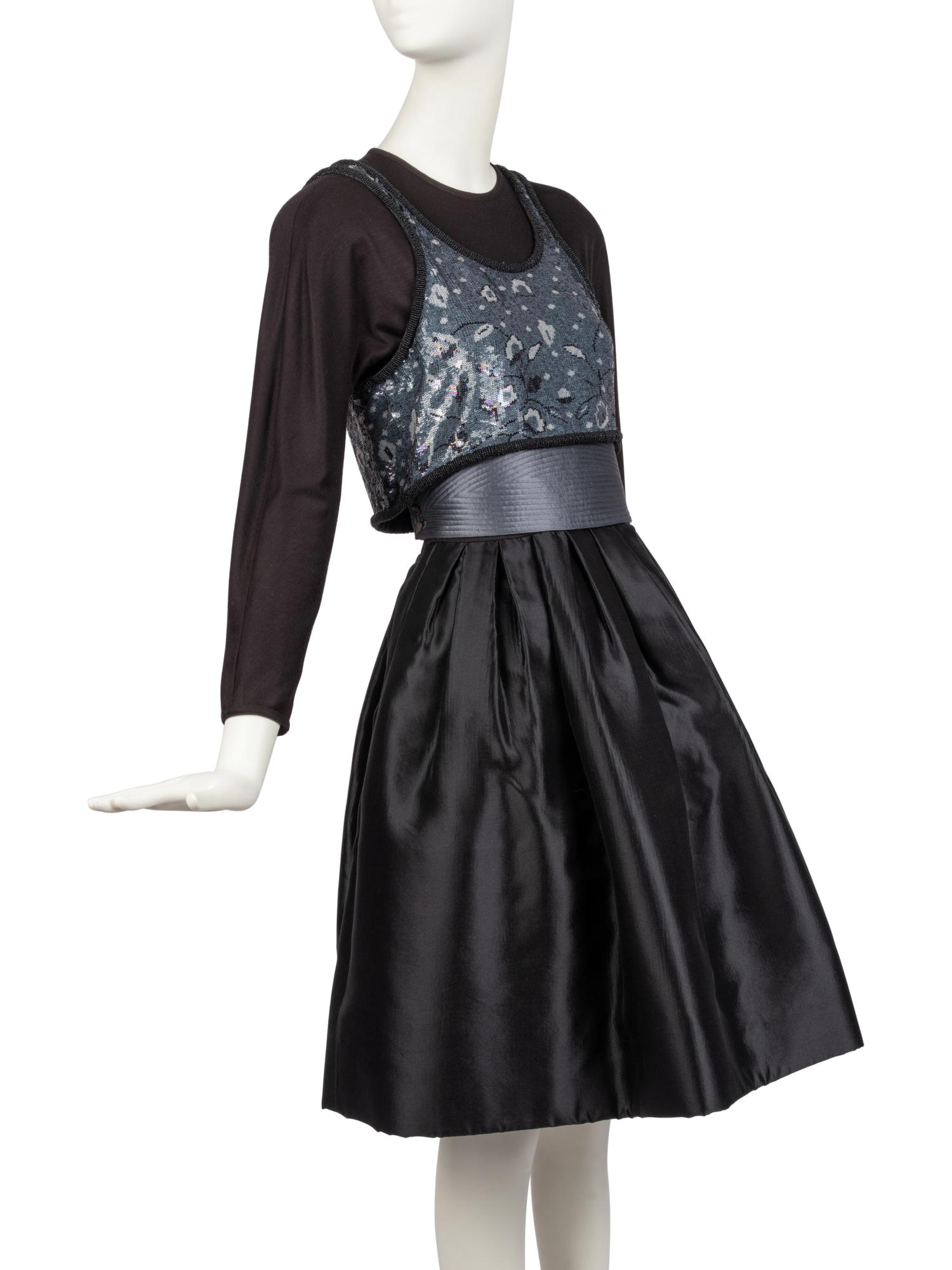 Two Dresses: One Chanel, One Geoffrey Beene, 1990s