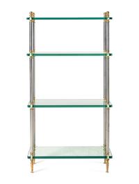 A Contemporary Metal and Glass Etagere