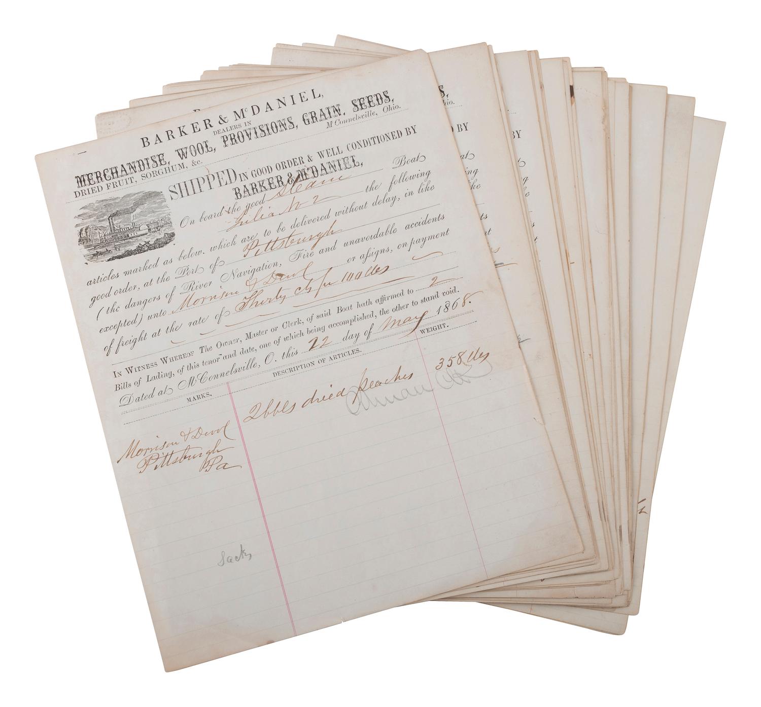 [TRANSPORTATION]. Ephemera associated with various forms of transportation.