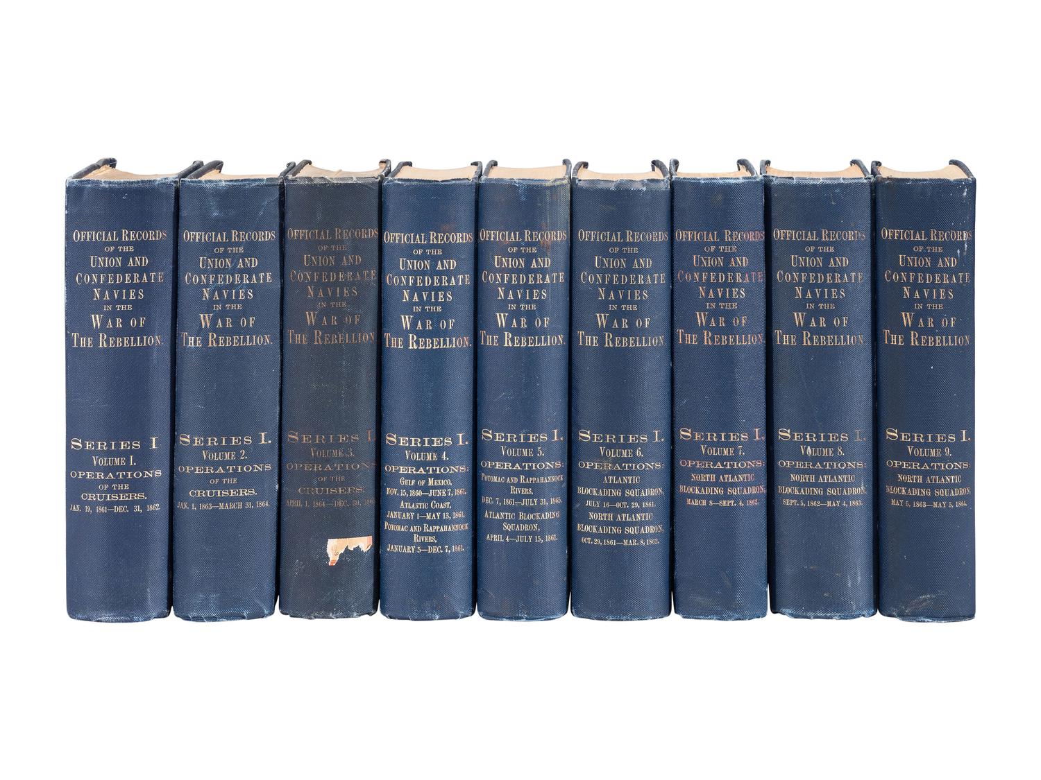 [CIVIL WAR]. Civil War reports and official records in approx. 60 volumes.