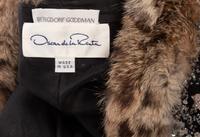 Oscar de la Renta Beaded Jacket Trimmed in Fur