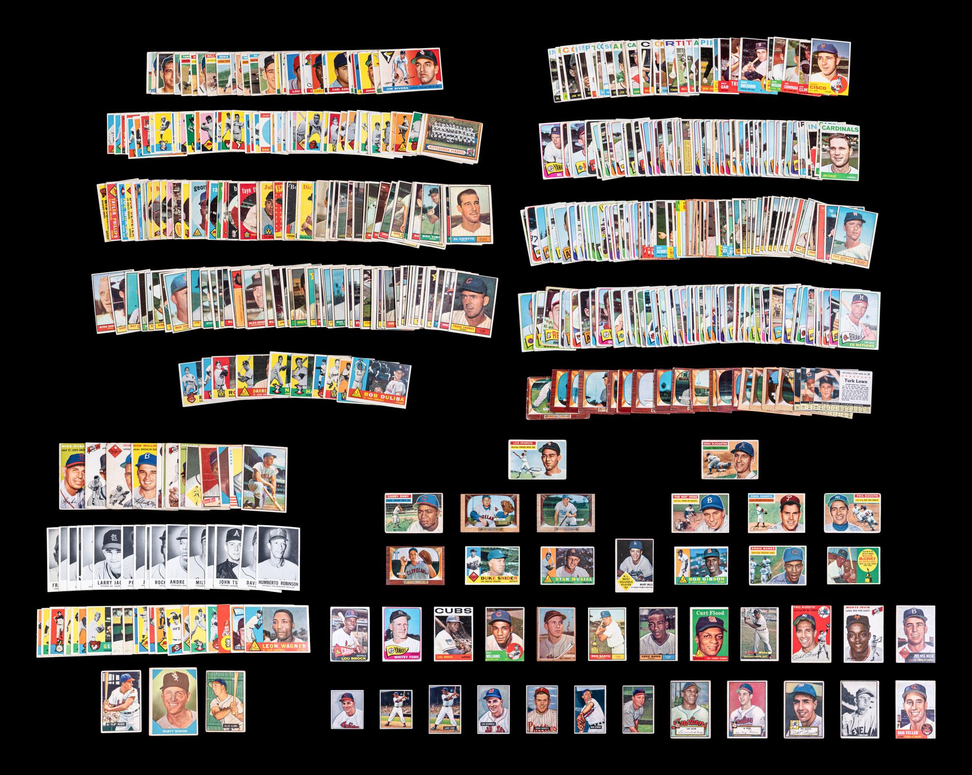 A Shoebox Collection of Over 550 Assorted 1950s and 1960s Baseball Cards Including Multiple Hall of Famers and Notables,