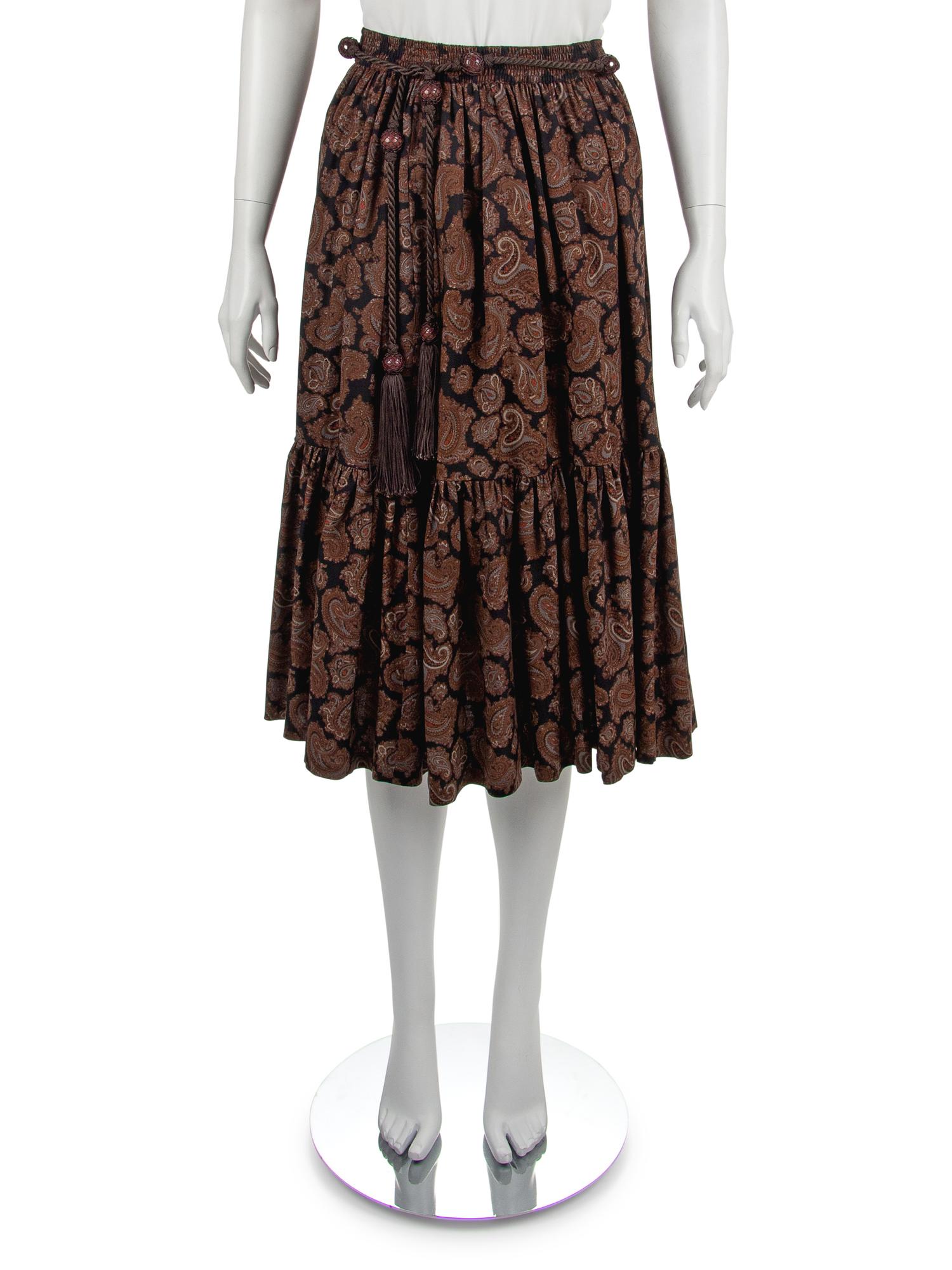 Yves Saint Laurent Skirt and Belt, 1970s