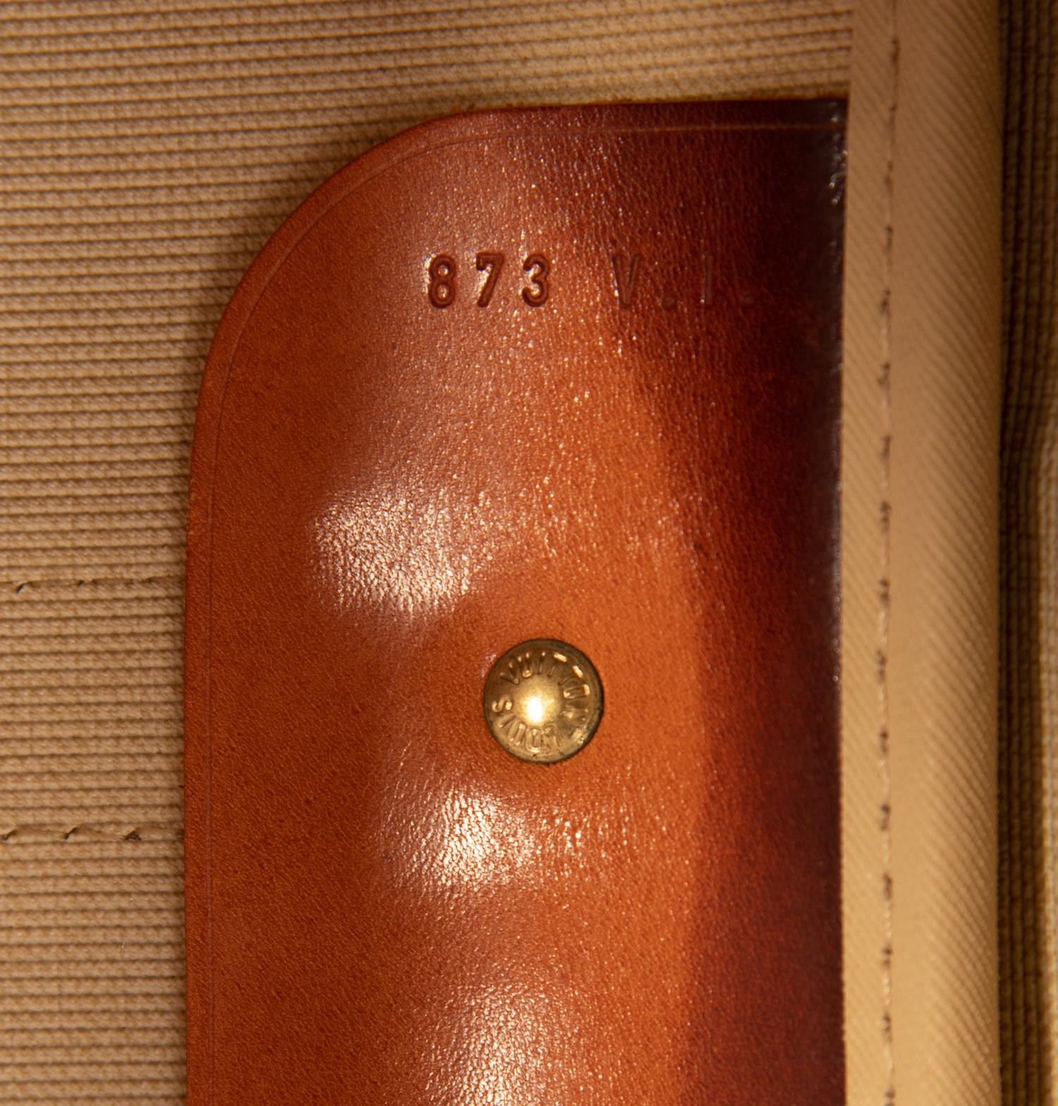 Two Louis Vuitton Luggage Items: One Garment Bag, One Soft Side Suitcase, 1987-89