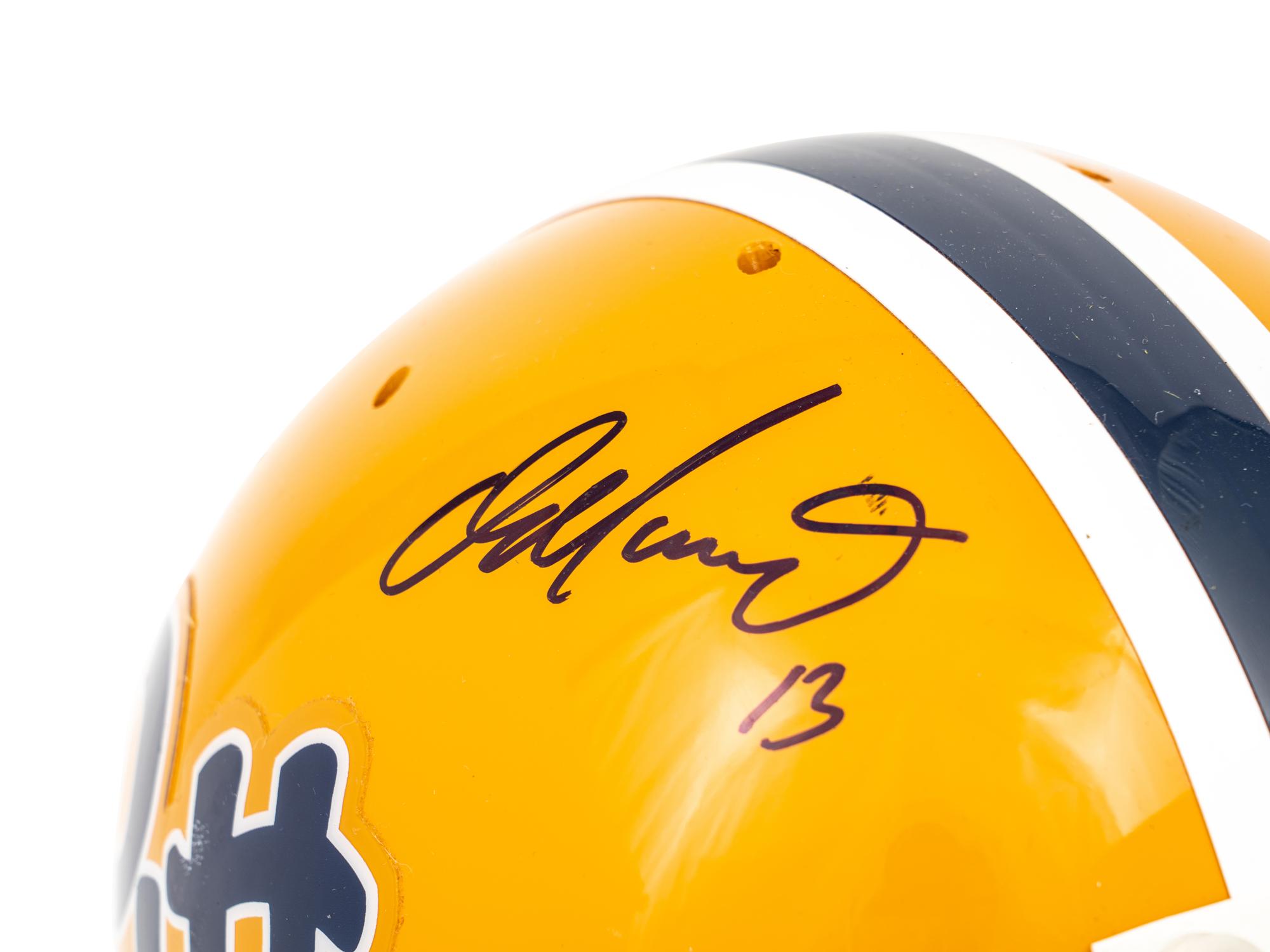 A Dan Marino Signed Autograph University of Pittsburgh Full Size Helmet (Super Star Greetings LOA),