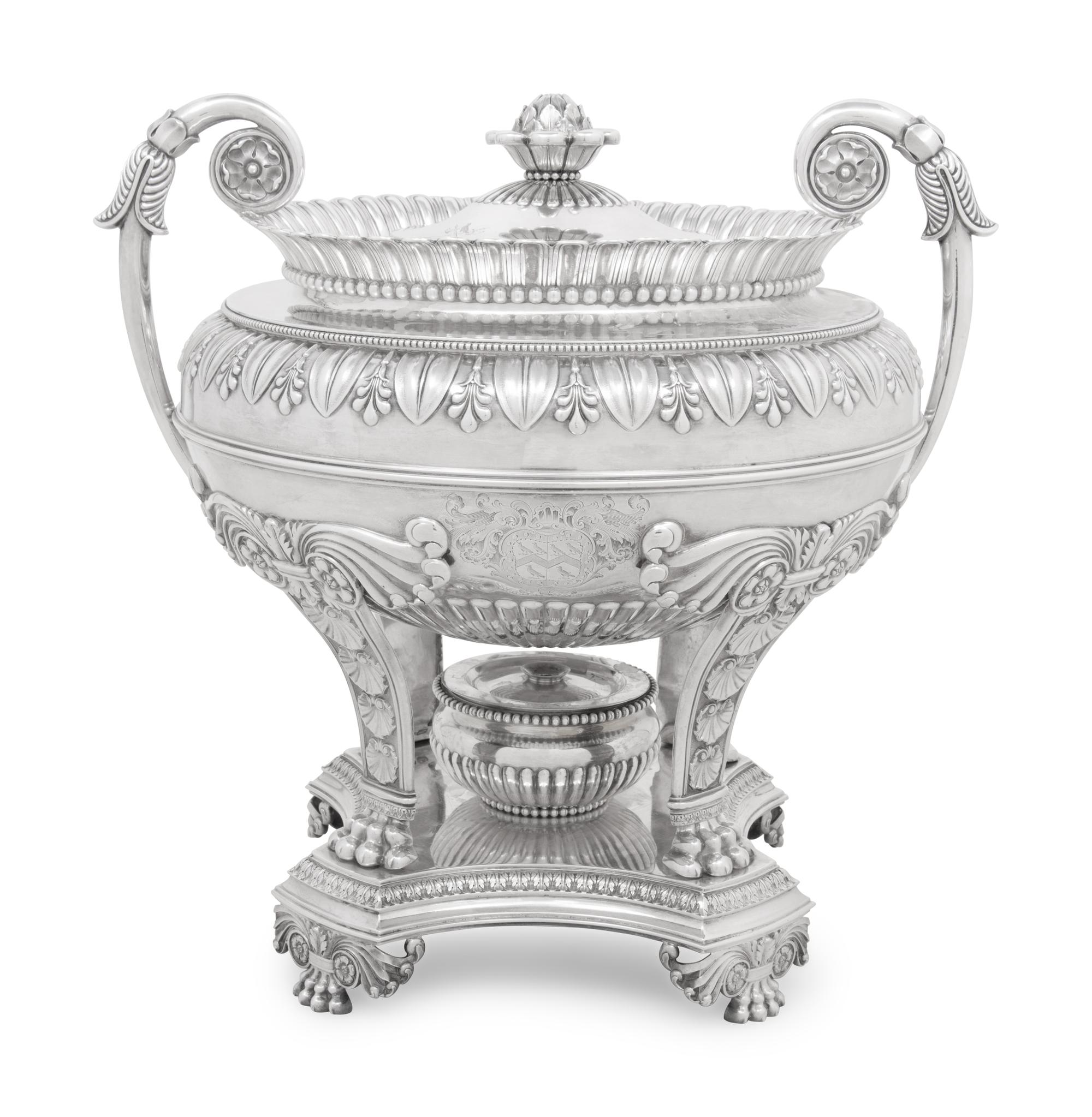 A Regency Silver Tea Urn