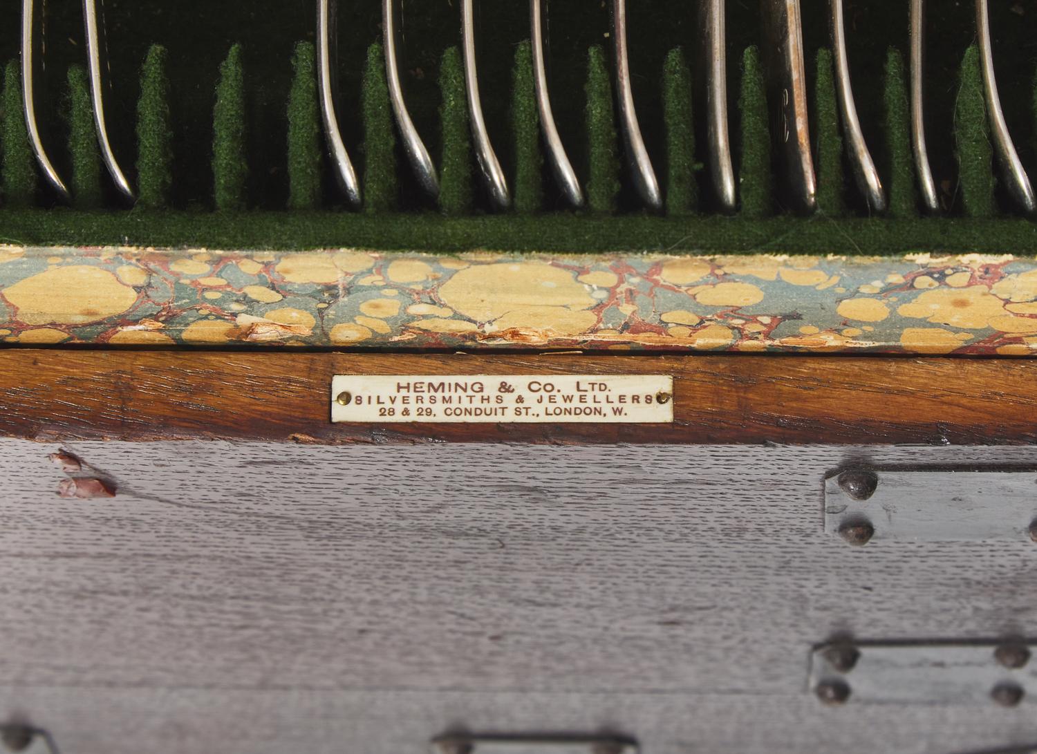 An English Assembled Silver and Silver-Plate Flatware Service