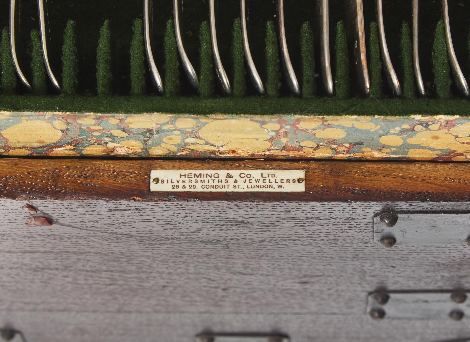 An English Assembled Silver and Silver-Plate Flatware Service