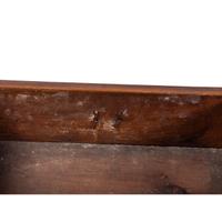 A Queen Anne Cherrywood and Maple Flat Top High Chest with Cornice Drawer