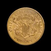 A United States 1858-S Liberty Head $20 Gold Coin