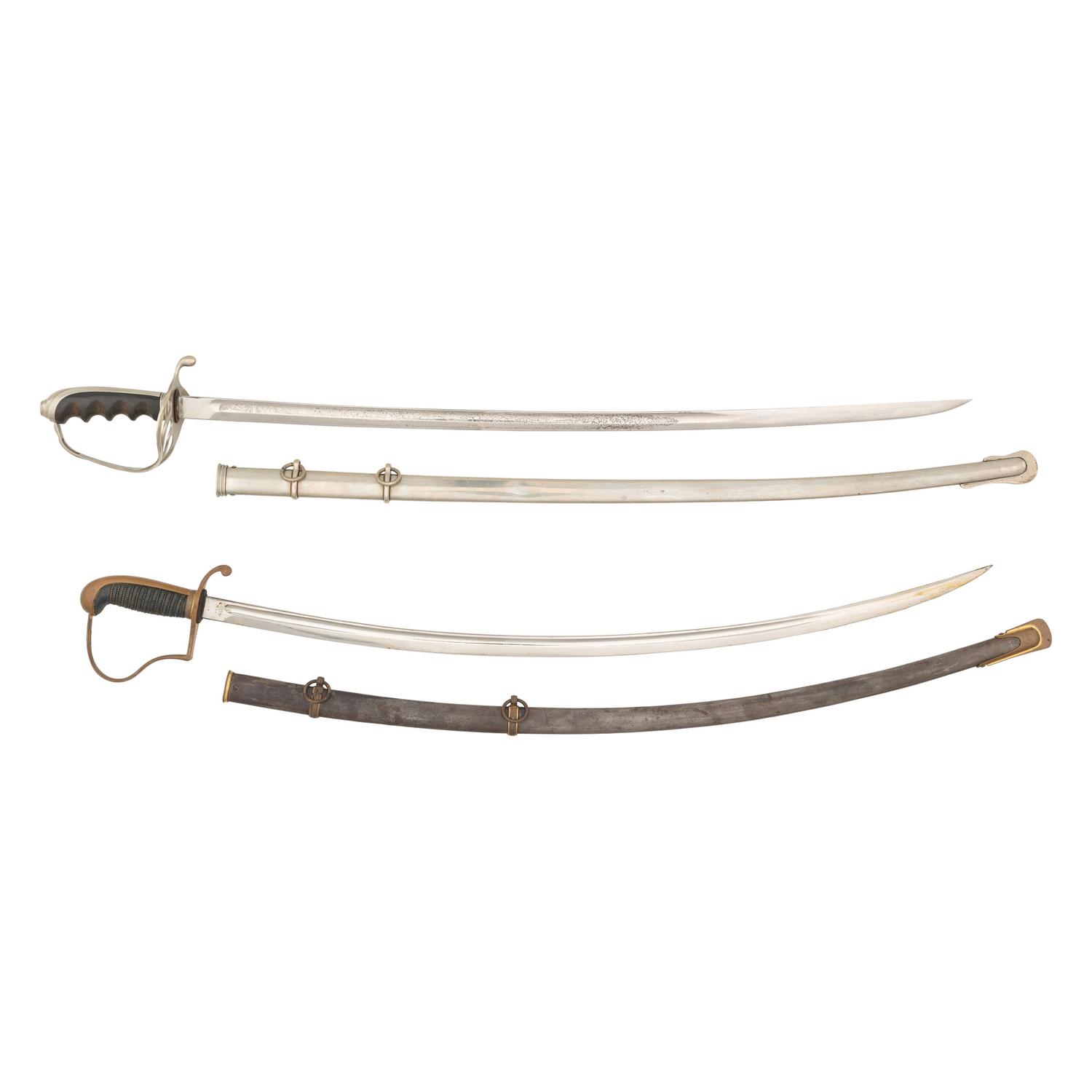 Two Sabers: US Model 1902 Officers Saber & German Saber