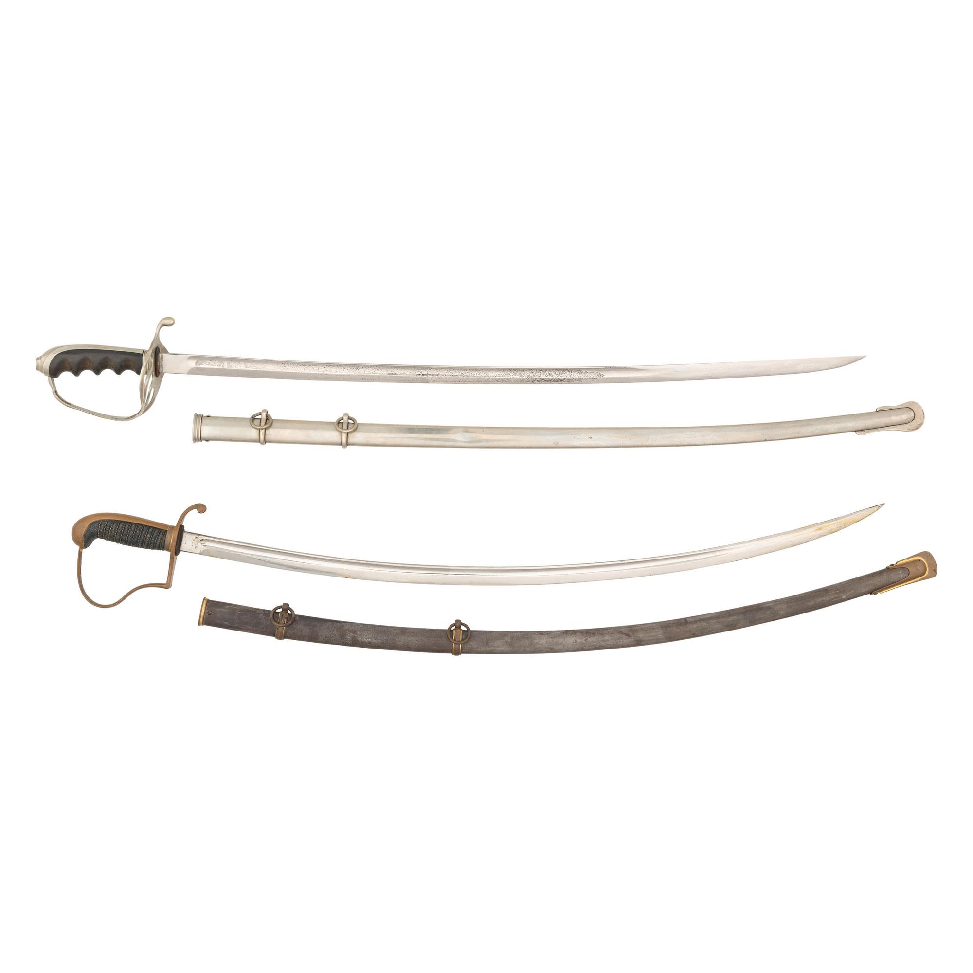 Two Sabers: US Model 1902 Officers Saber & German Saber