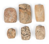 A Group of Gneiss Bannerstone Blanks