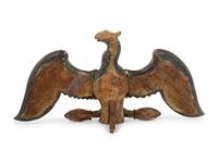 A Carved, Painted and Gilded Eagle Ornament