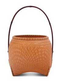 A Japanese Ikebana Bamboo Flower Arranging Basket