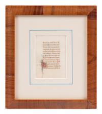 A Group of Book of Hours Leaves on Vellum