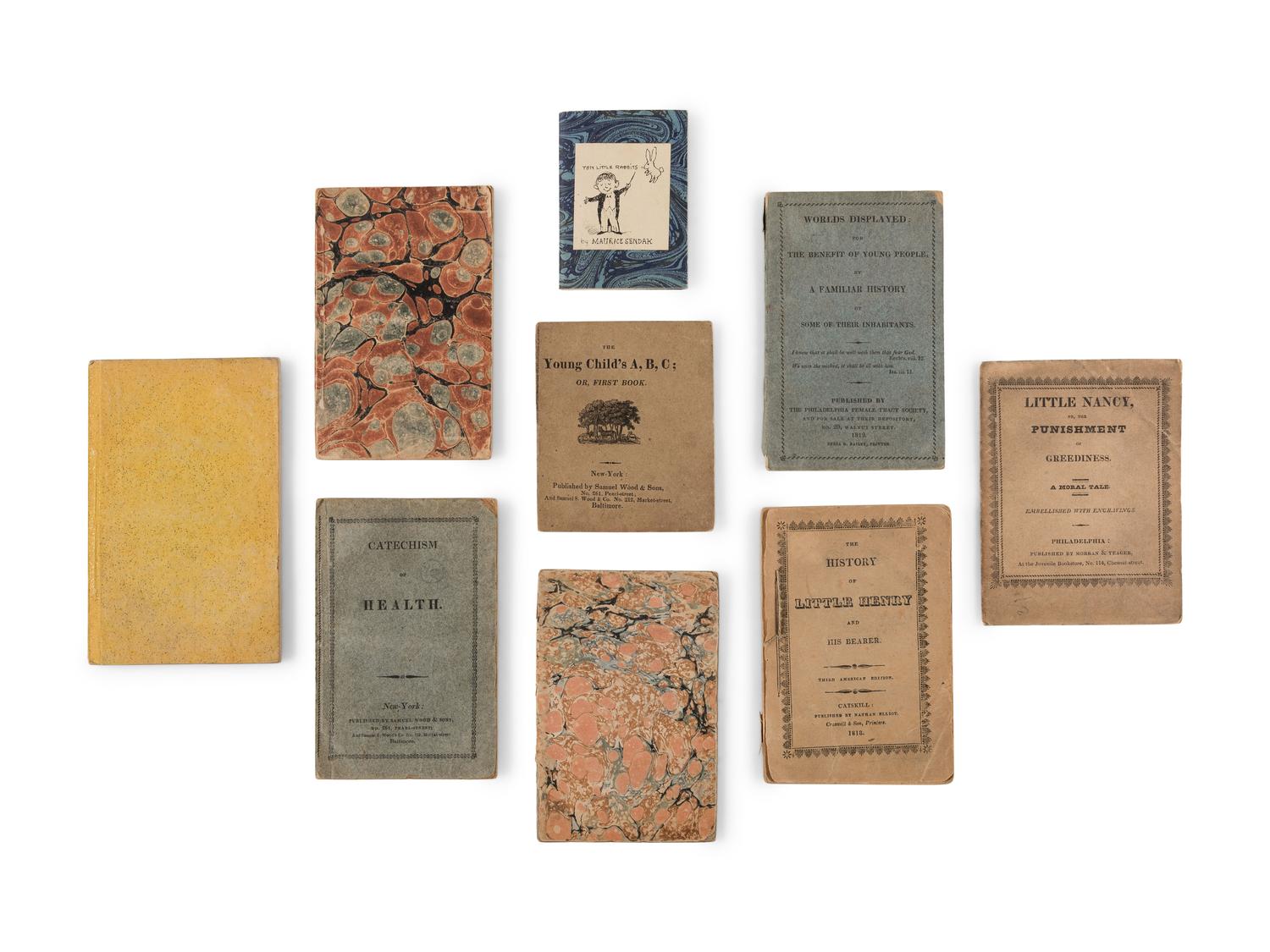 [CHILDREN’S] -- A group of 18 chapbooks in 23 volumes, all likely Rosenbach remainders, comprising:
