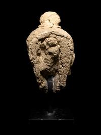 Two Gandharan Fragmentary Stucco Heads