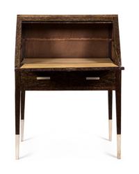 A French Art Deco Parchment and Palmwood-Veneered Bureau de Dame — SECOND QUARTER 20TH CENTURY