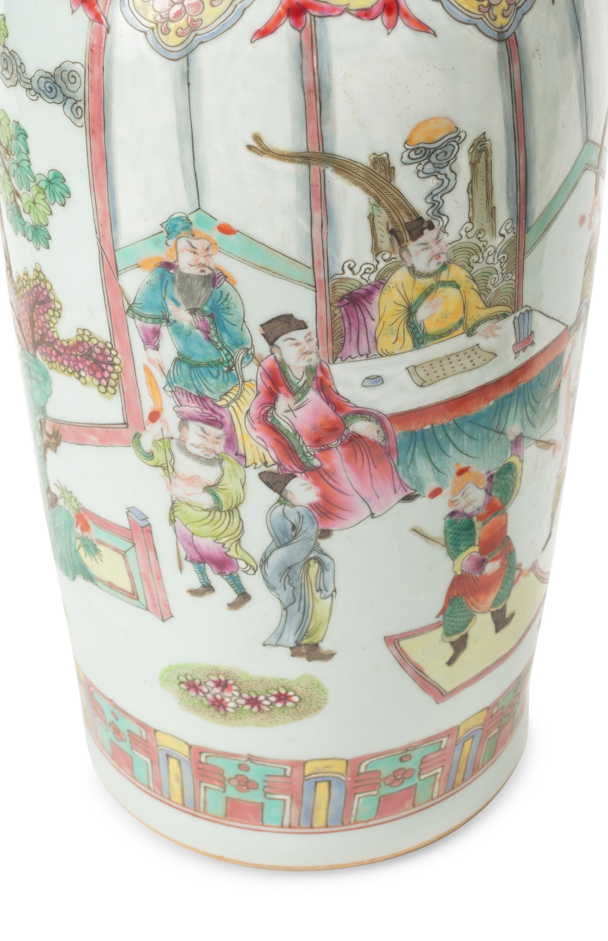 A Pair of Chinese Porcelain Vases